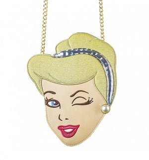 Danielle Nicole Cinderella Die Cut Wink Face Cross Body Bag