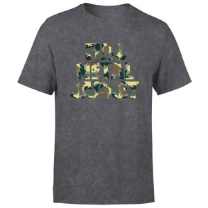 Full Metal Jacket Camo Title Unisex T-Shirt - Black Acid Wash