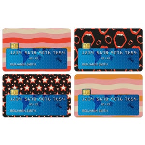 Stars And Lips Credit Card Covers