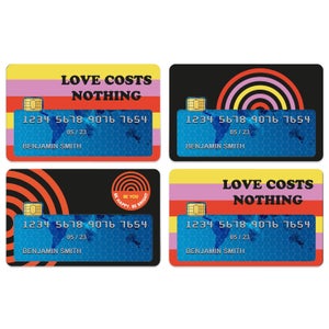 Love Costs Nothing Credit Card Covers