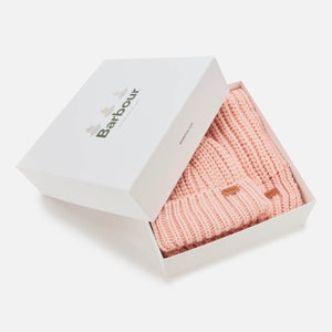 Barbour Casual Women's Saltburn Beanie & Scarf Set - Pink