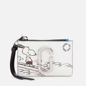 Marc Jacobs Women's Snapshot Peanuts Americana Top Zip Multi Wallet - White Multi