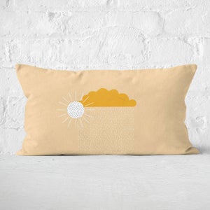 Sunny Rain Cloud Rectangular Cushion