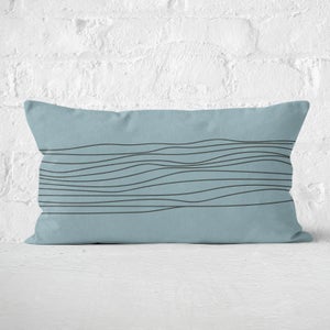 Stripes & Circle Rectangular Cushion