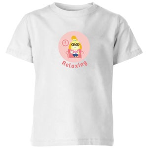 Nintendo Animal Crossing Relaxing Isabelle Kids' T-Shirt - White