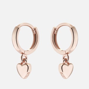 Ted Baker Women's Harrie: Tiny Heart Huggie Earrings - Rose Gold