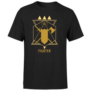 Camiseta de hombre Dragones & Mazmorras Fighter - Negro