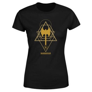 Camiseta mujer Dragones & Mazmorras Barbarian - Negro