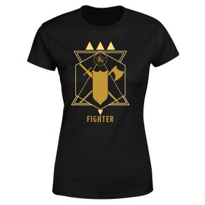 Camiseta mujer Dragones & Mazmorras Fighter - Negro