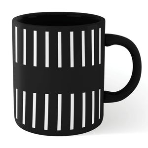 Half Stripe Mug - Black