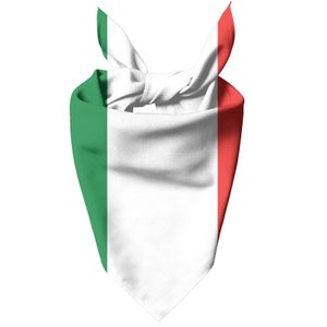 Italian Flag Pet Bandana