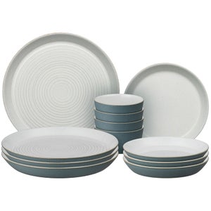 Denby Impression Charcoal Blue 12 Piece Dining Set