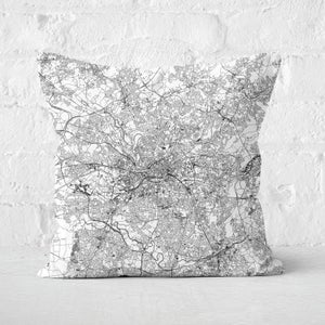 Manchester City Map Square Cushion