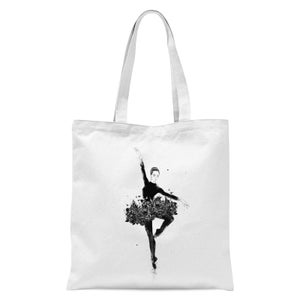 Floral Dance Tote Bag - White