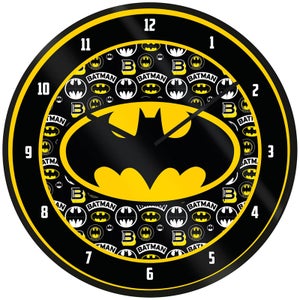 Batman Logo Clock 10 Inch