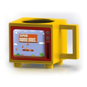 Taza que cambia de color con el calor Nintendo Super Mario Retro TV
