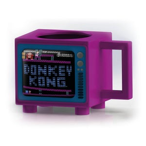 Taza de Nintendo Donkey Kong Retro TV que cambia de color con el calor