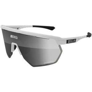 Scicon Aerowing Road Sunglasses - White Gloss/SCNPP Photochromic Silver