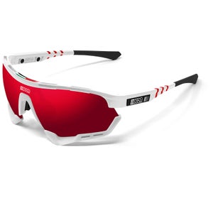 Scicon Aerotech XL UAE Team Emirates 2020 Edition Sunglasses - White Gloss/SCNPP Multilaser Red