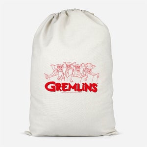 Bolsa de almacenamiento de algodón Christmas Carolling de Gremlins