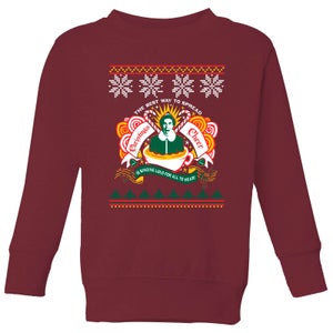 Christmas Cheer Kids' Sweatshirt - Burgundy