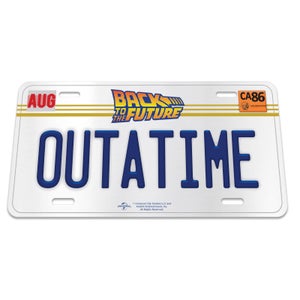 Back to the Future "OUTATIME" Licensed Plate