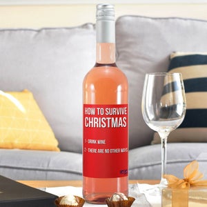 WotNot Creations 'Survive Christmas' Wine