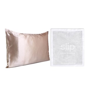 Slip Exclusive Silk Caramel Pillowcase Duo and Delicates Bag (Worth $193.00)