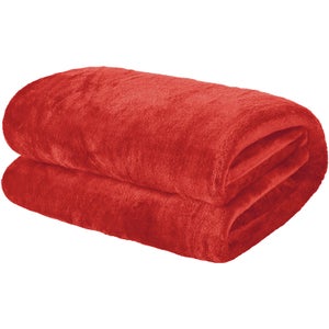Extra Soft Plush Throw - Coral