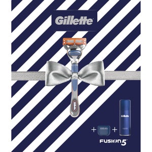 Gillette Fusion5 Razor, Shaving Gel and Travel Case Gift Set