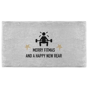 Merry Fitmas And A Happy New Rear Fitness Towel