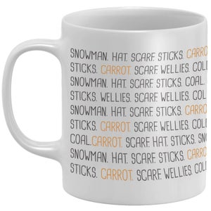 Snowman List Mug