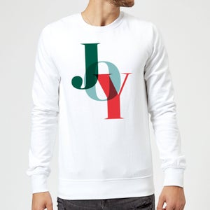 Graphical Joy Sweatshirt - White