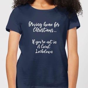 Driving Home For Christmas Women's T-Shirt - Navy