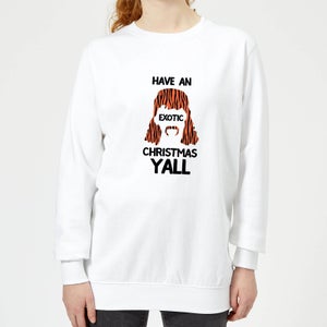 Have An Exotic Christmas Y'all Women's Sweatshirt - White