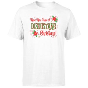 Hope You Have A Disgustang Christmas Festive Men's T-Shirt - White