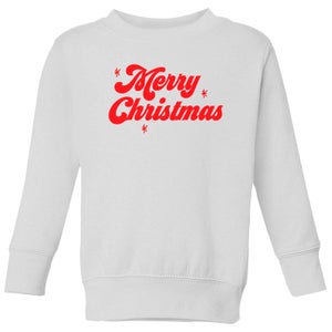 Merry Christmas Kids' Sweatshirt - White