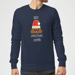 Shit Christmas Jumper Sweatshirt - Navy