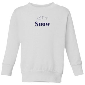 Let It Snow Kids' Sweatshirt - White