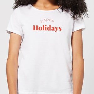 Happy Holidays Women's T-Shirt - White