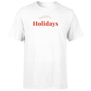 Happy Holidays Men's T-Shirt - White