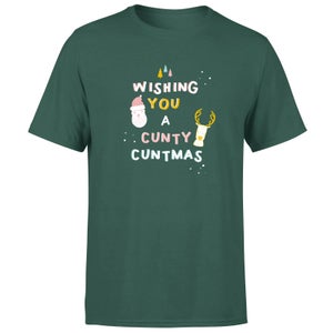 Wishing You A Cunty Christmas Men's T-Shirt - Green