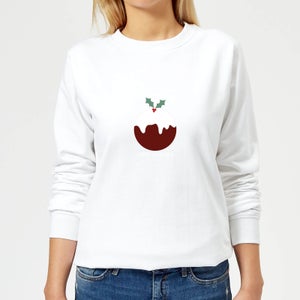 Christmas Pudding Women's Sweatshirt - White