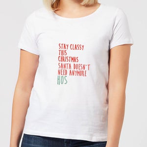 Stay Classy This Christmas Women's T-Shirt - White