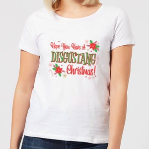 Hope You Have A Disgustang Christmas Festive Women's T-Shirt - White