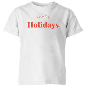 Happy Holidays Kids' T-Shirt - White