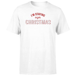 I'm Staying In For Christmas Men's T-Shirt - White