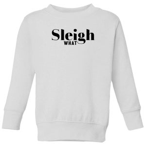 Sleigh What Kids' Sweatshirt - White