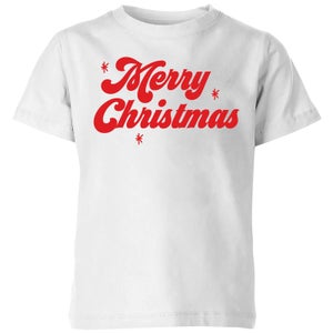 Merry Christmas Kids' T-Shirt - White