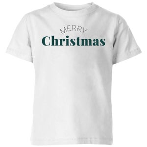 Merry Christmas Kids' T-Shirt - White